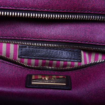 Fendi Zucca Spalmati Medium Roll Tote Tobacco Fuxia 10 of 12