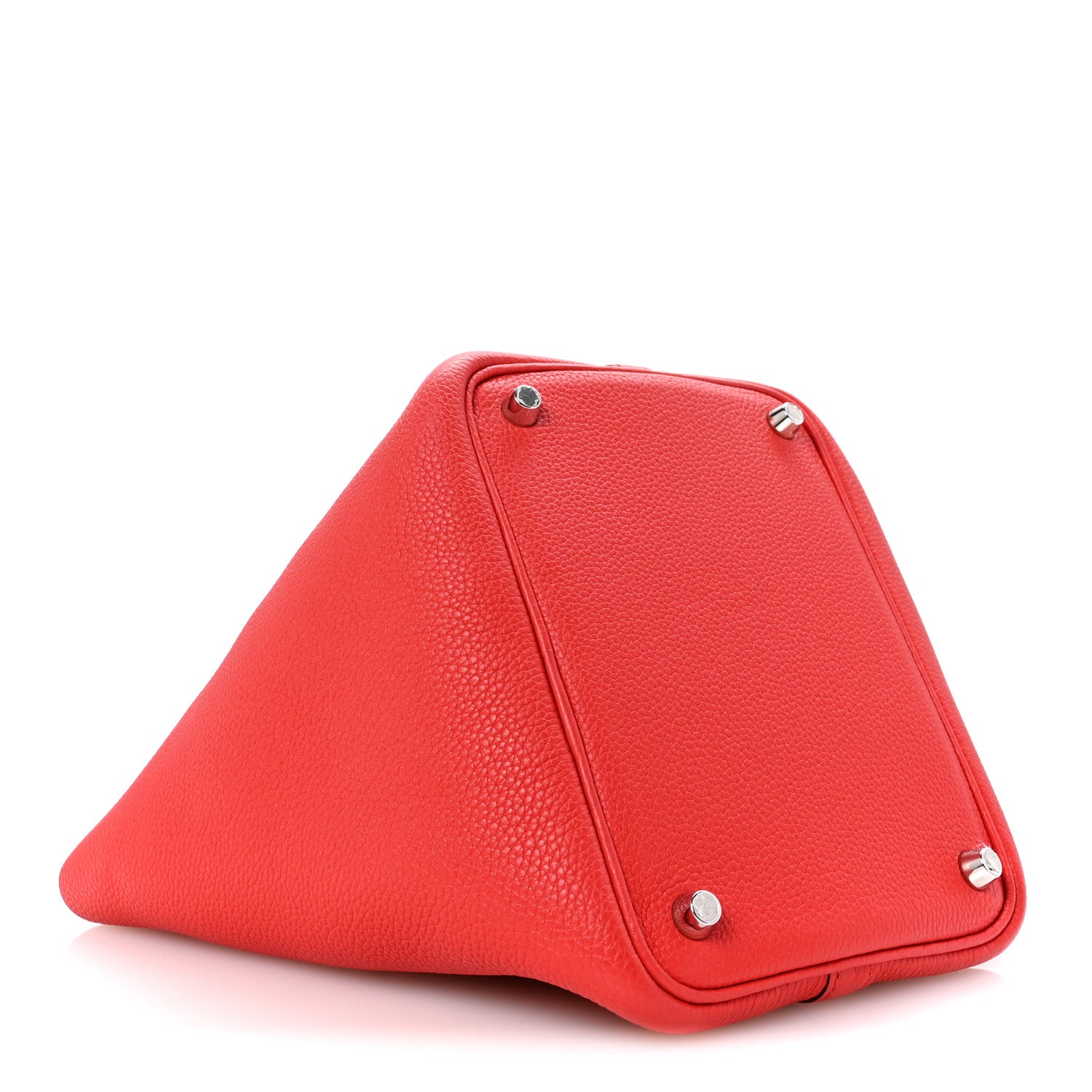 Hermes Taurillon Clemence Picotin Lock 18 PM Rouge Tomate 4 of 14