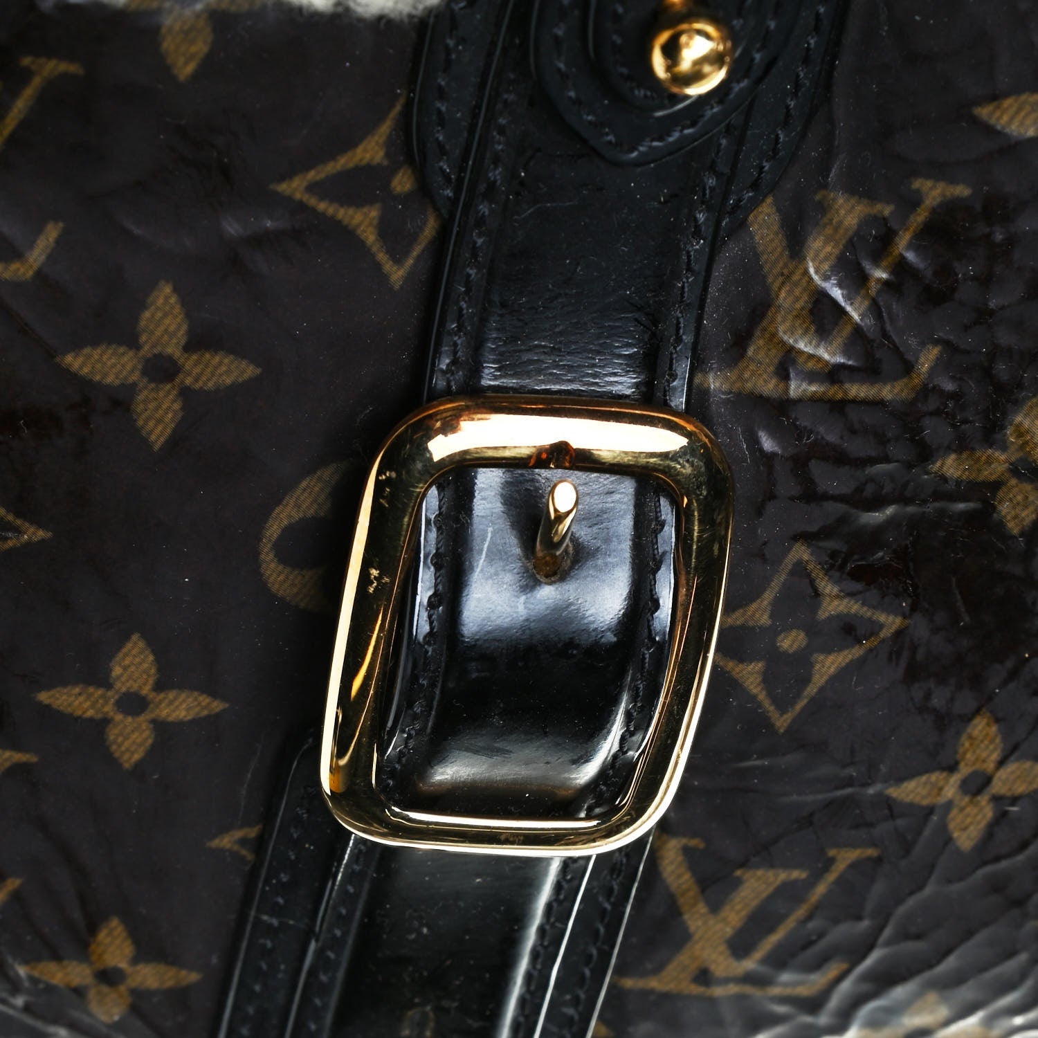 Louis Vuitton Patent Monogram Shearling Sac Thunder 8 of 8