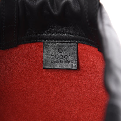 Gucci Calfskin Coco Capitan Logo Drawstring Backpack Hibiscus Red 5 of 8