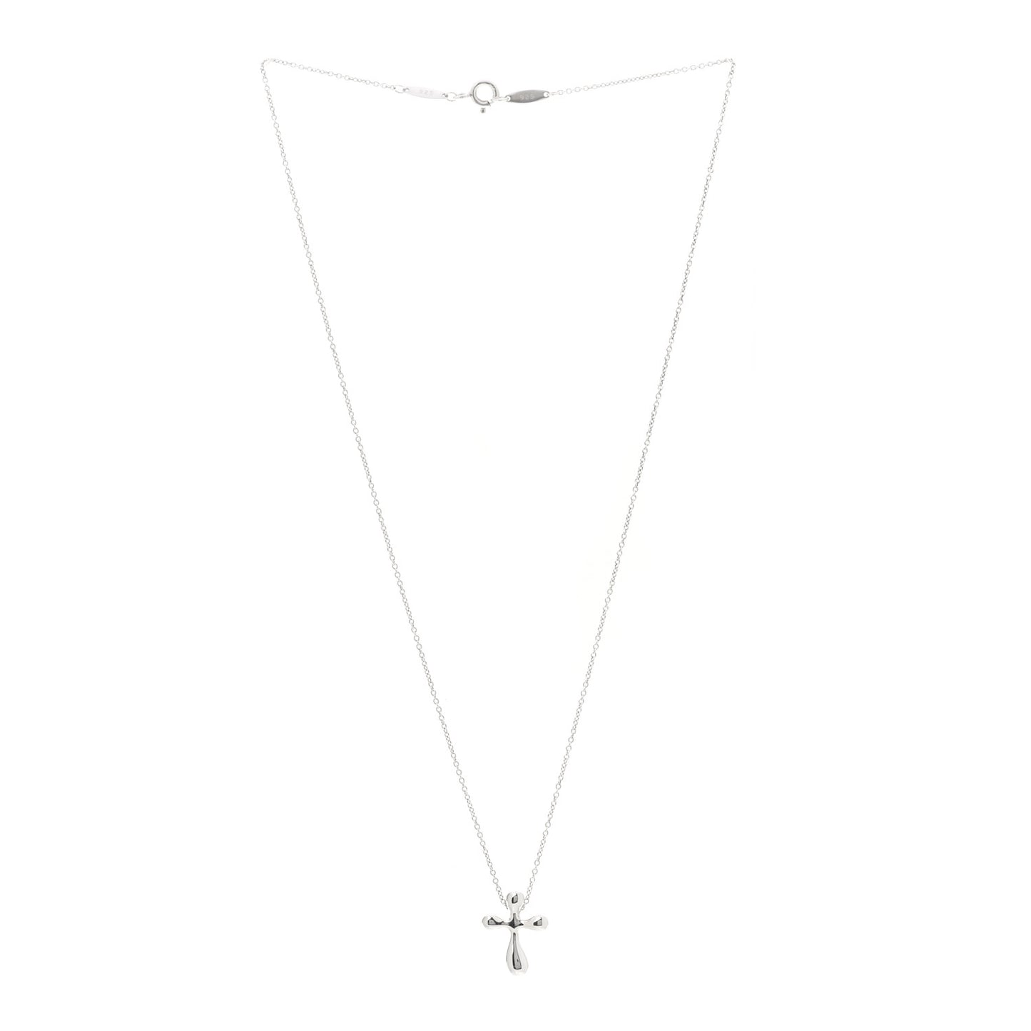 Sterling Silver Elsa Peretti Cross Pendant Necklace