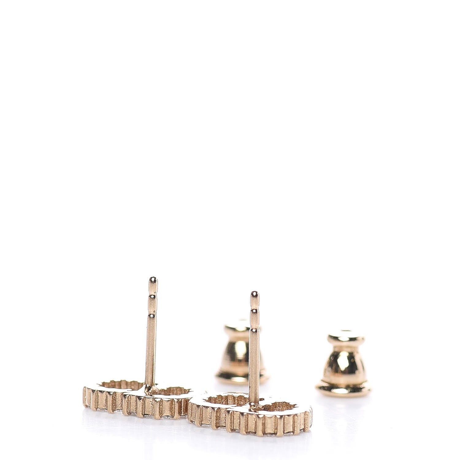 Christian Dior Crystal Clair D Lune Earrings Gold 3 of 3