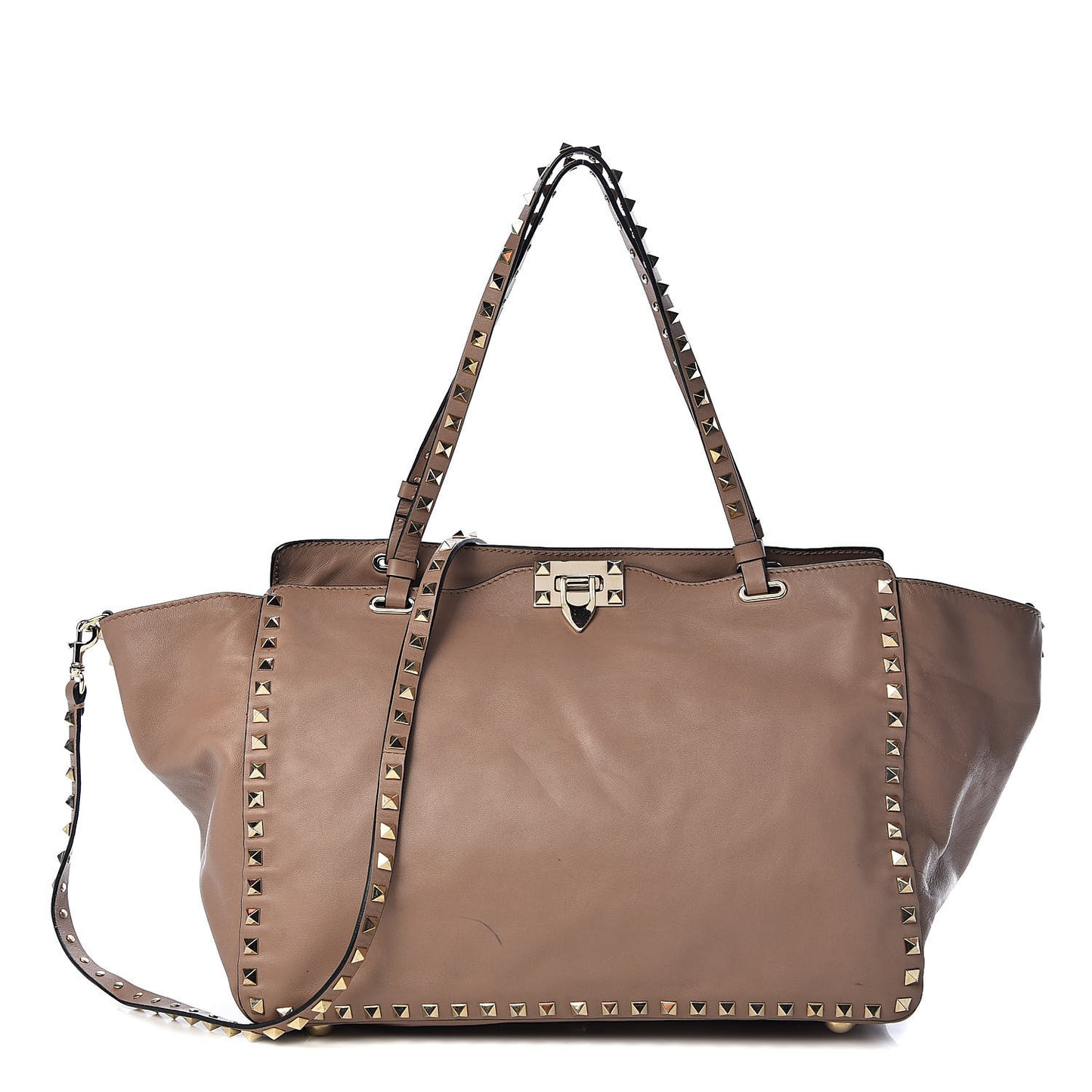Vitello Medium Rockstud Tote Alpaca