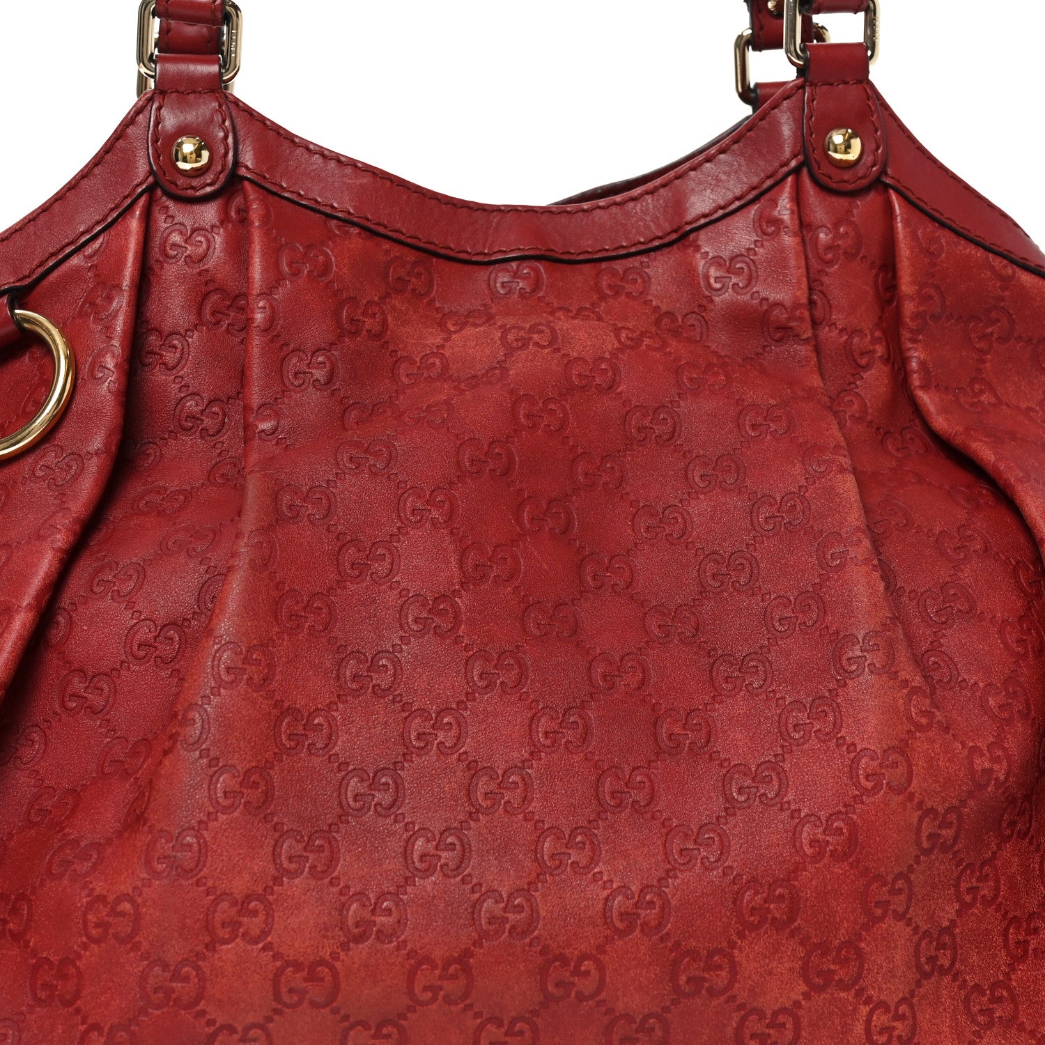 Gucci Guccissima Large Sukey Tote Red 13 of 18
