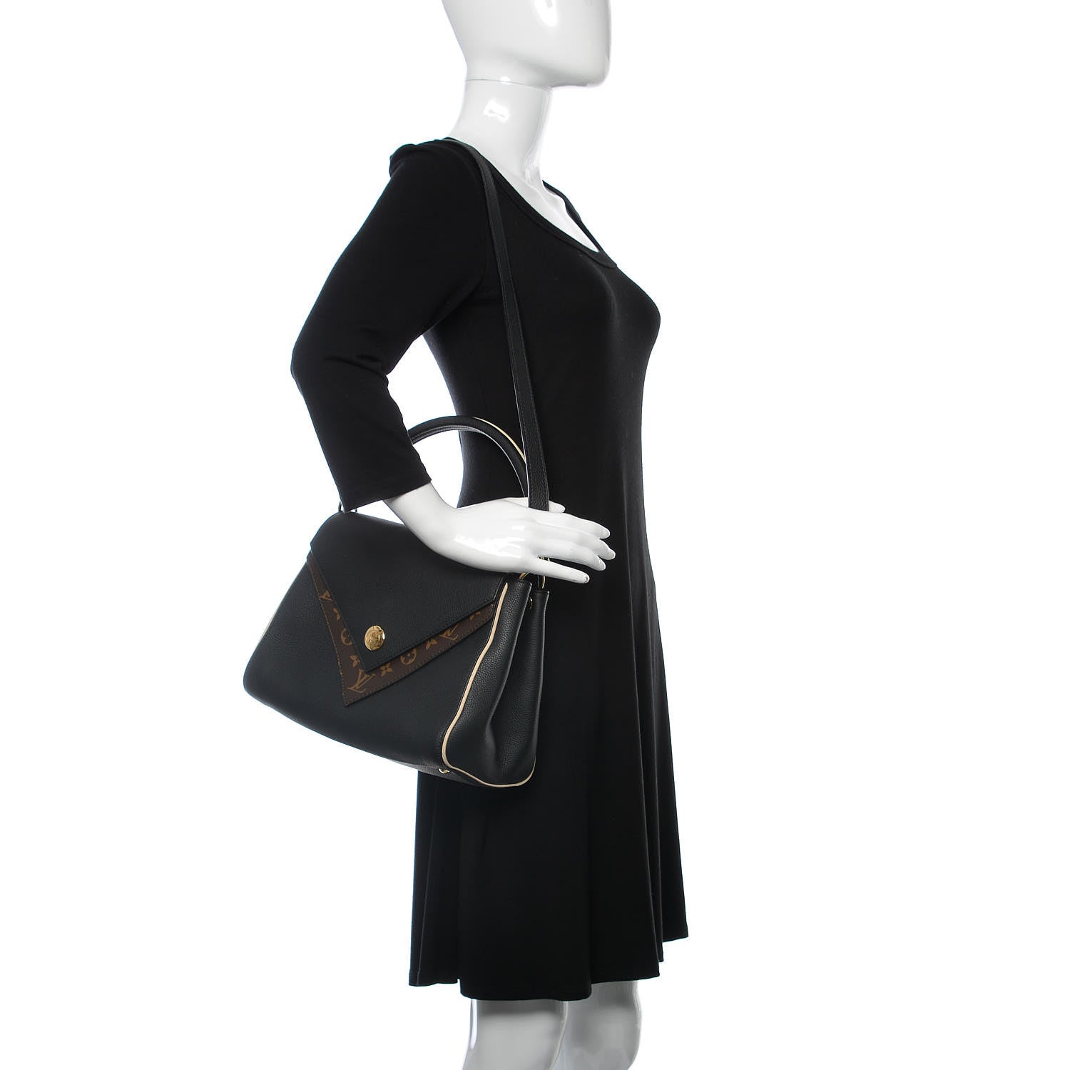 Louis Vuitton Monogram Double V Black 2 of 12