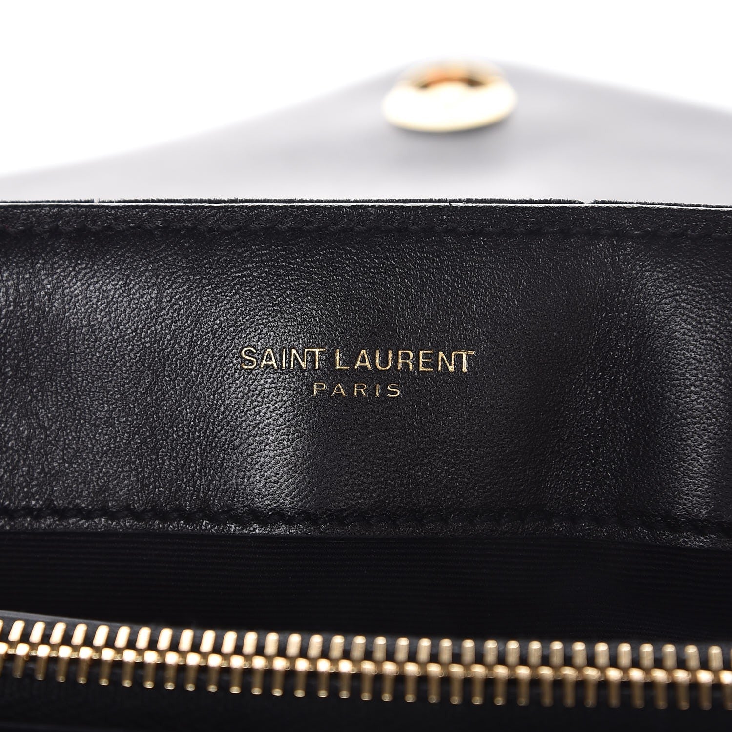 Saint Laurent Velvet Y Quilted Monogram Small Loulou Chain Satchel Black 8 of 8