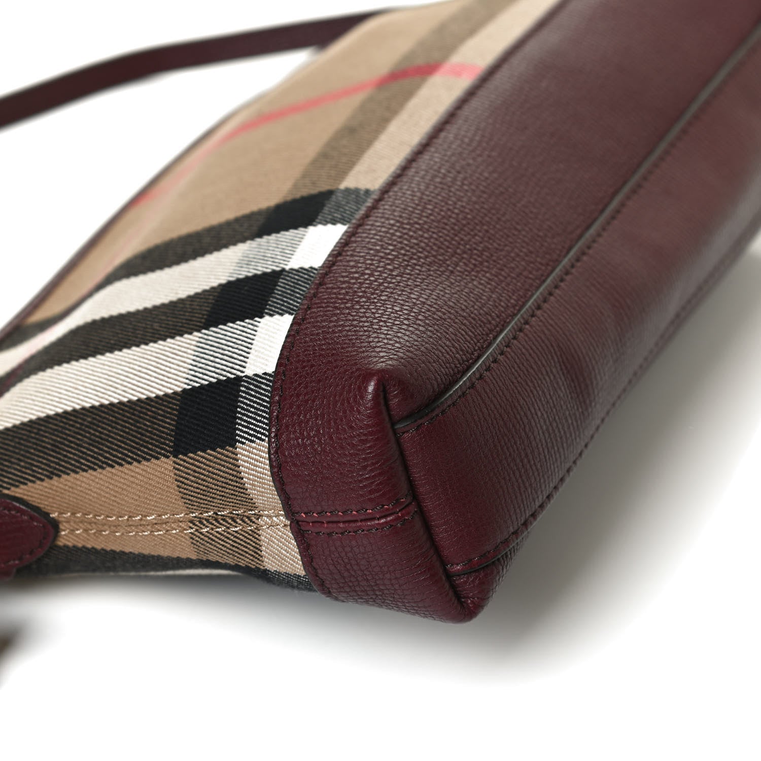 Burberry Derby House Check Abingdon Convertible Clutch Mahogany Red 12 of 14