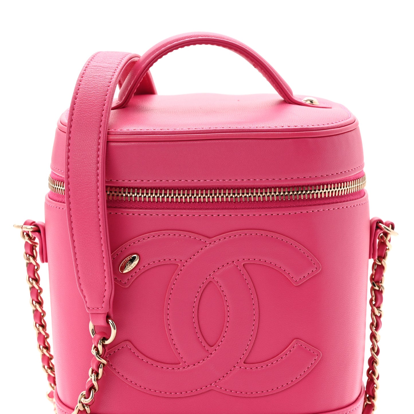 Lambskin Timeless Vanity Cosmetic Case Pink
