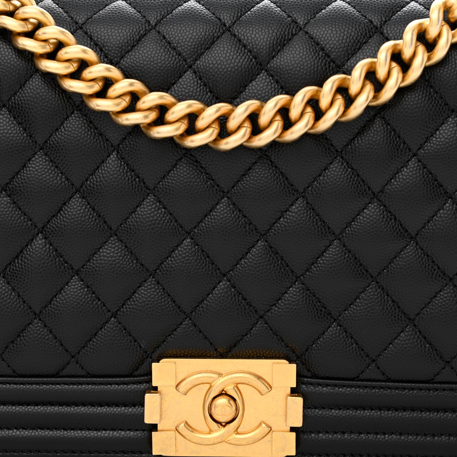 Chanel Caviar Quilted New Medium Boy Flap Black 8 of 10