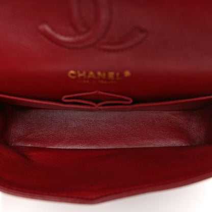 Chanel Iridescent Caviar Quilted Small Double Flap Red 5 of 10