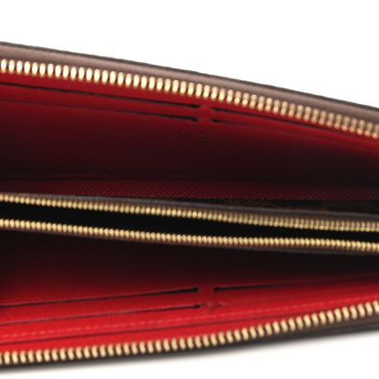 Louis Vuitton Damier Ebene Clemence Wallet Cherry 5 of 10