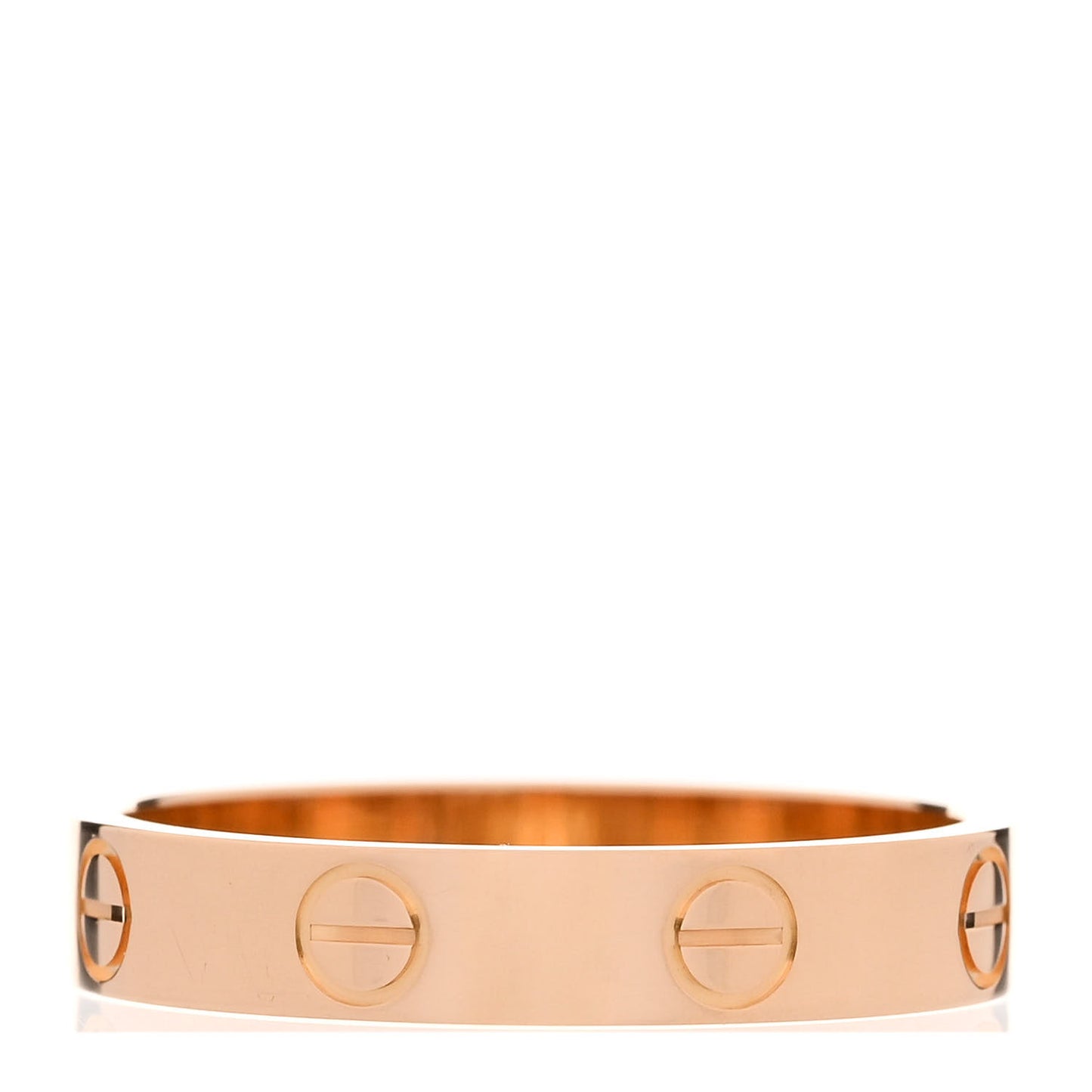 18K Pink Gold 3.5mm LOVE Wedding Band Ring 54 7