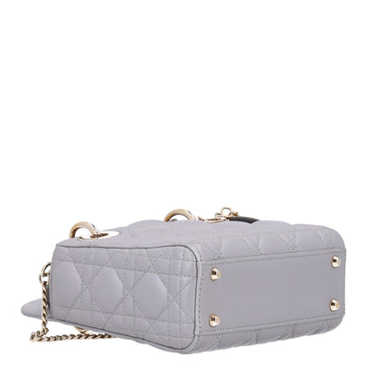 Christian Dior Lambskin Cannage Mini Lady Dior Grey 3 of 9