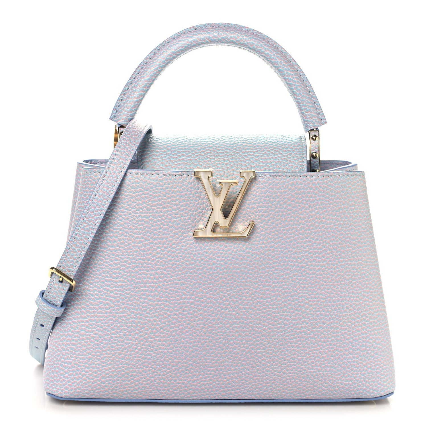 Louis Vuitton Taurillon Summer Stardust Capucines BB Lilas Purple 1 of 9