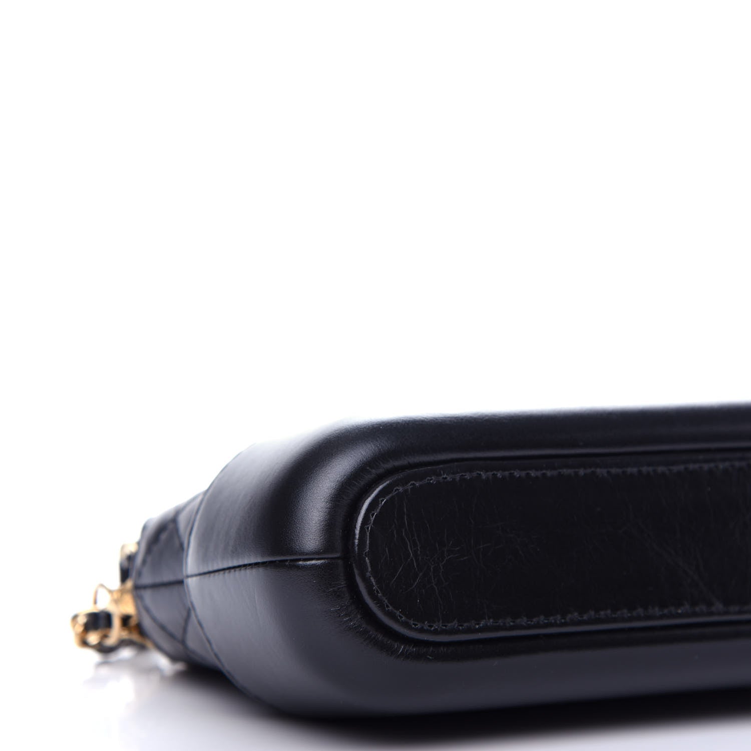 Chanel Aged Calfskin Quilted Small Gabrielle Clutch With Chain Black 11 of 13