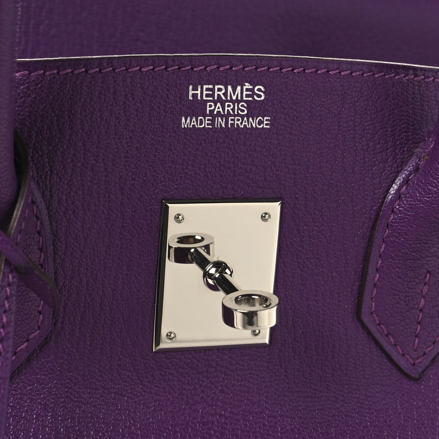 Hermes Chevre de Coromandel Birkin 35 Violet 6 of 15