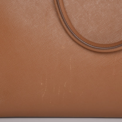 Prada Saffiano Large Galleria Double Zip Tote Caramel 10 of 15