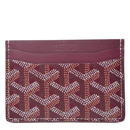 Goyard Goyardine Saint Sulpice Card Holder Bordeaux 1 of 7