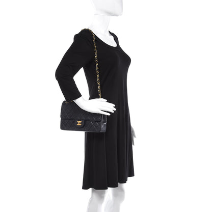 Chanel Lambskin Quilted Medium Double Flap Navy 2 of 7