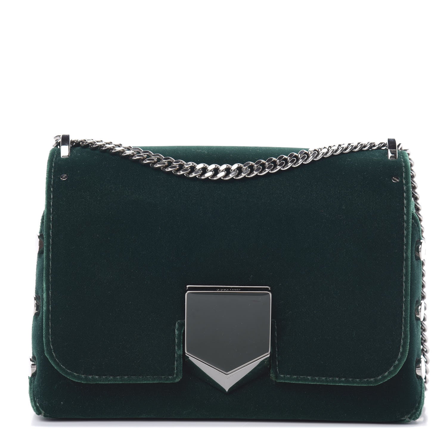 Jimmy Choo Velvet Lockett Petite Shoulder Bag Bottle 1 of 13