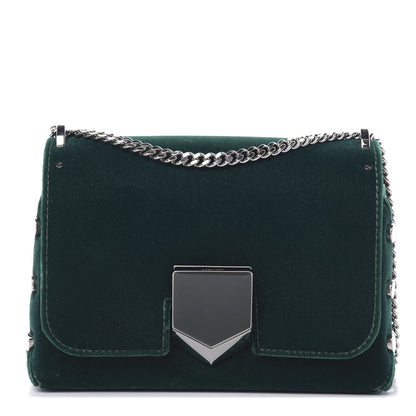 Jimmy Choo Velvet Lockett Petite Shoulder Bag Bottle 1 of 13