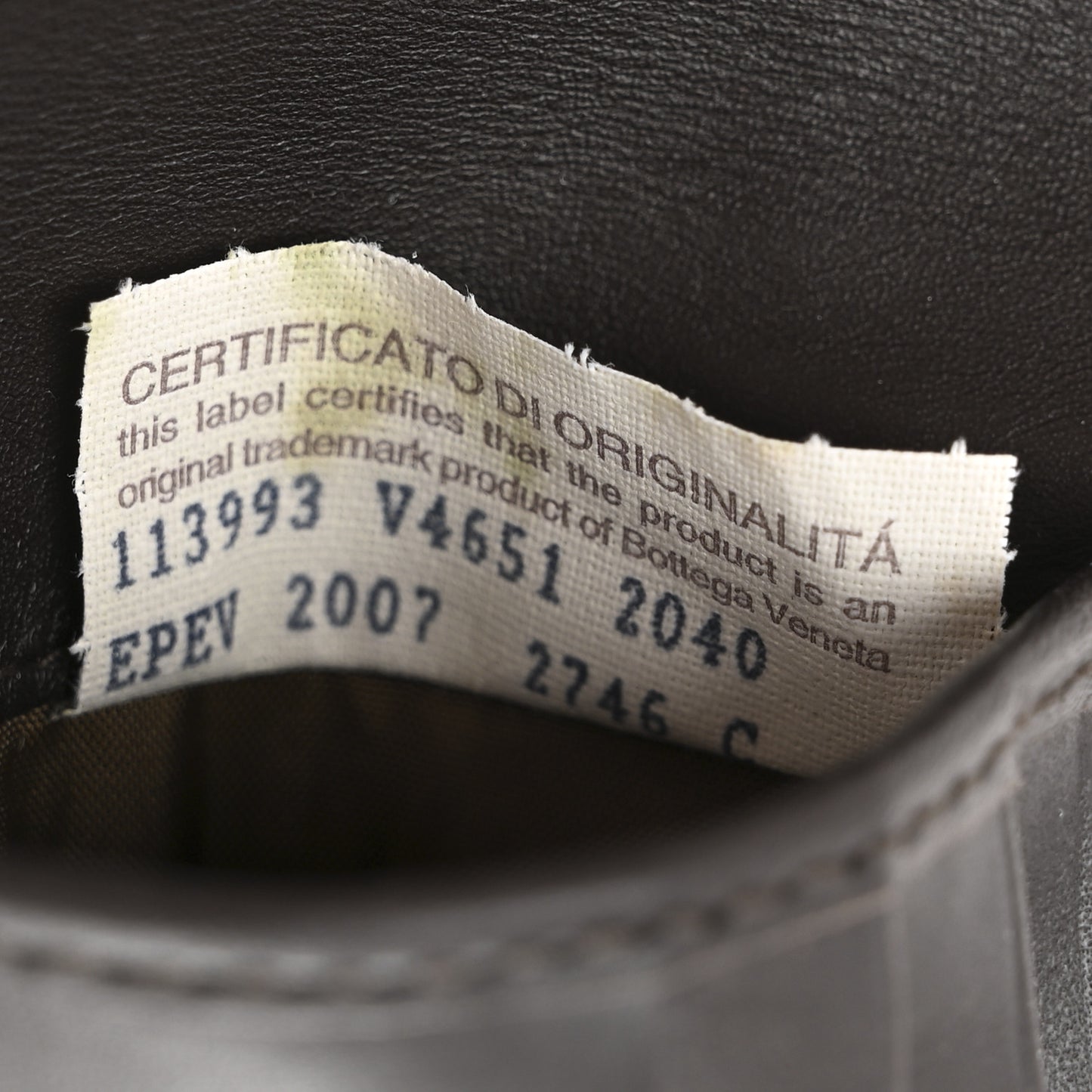 Nappa Intrecciato Bi-Fold Wallet Ebano