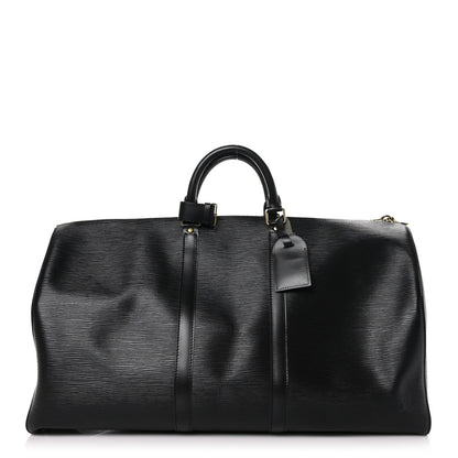 Louis Vuitton Epi Keepall 55 Black 1 of 10