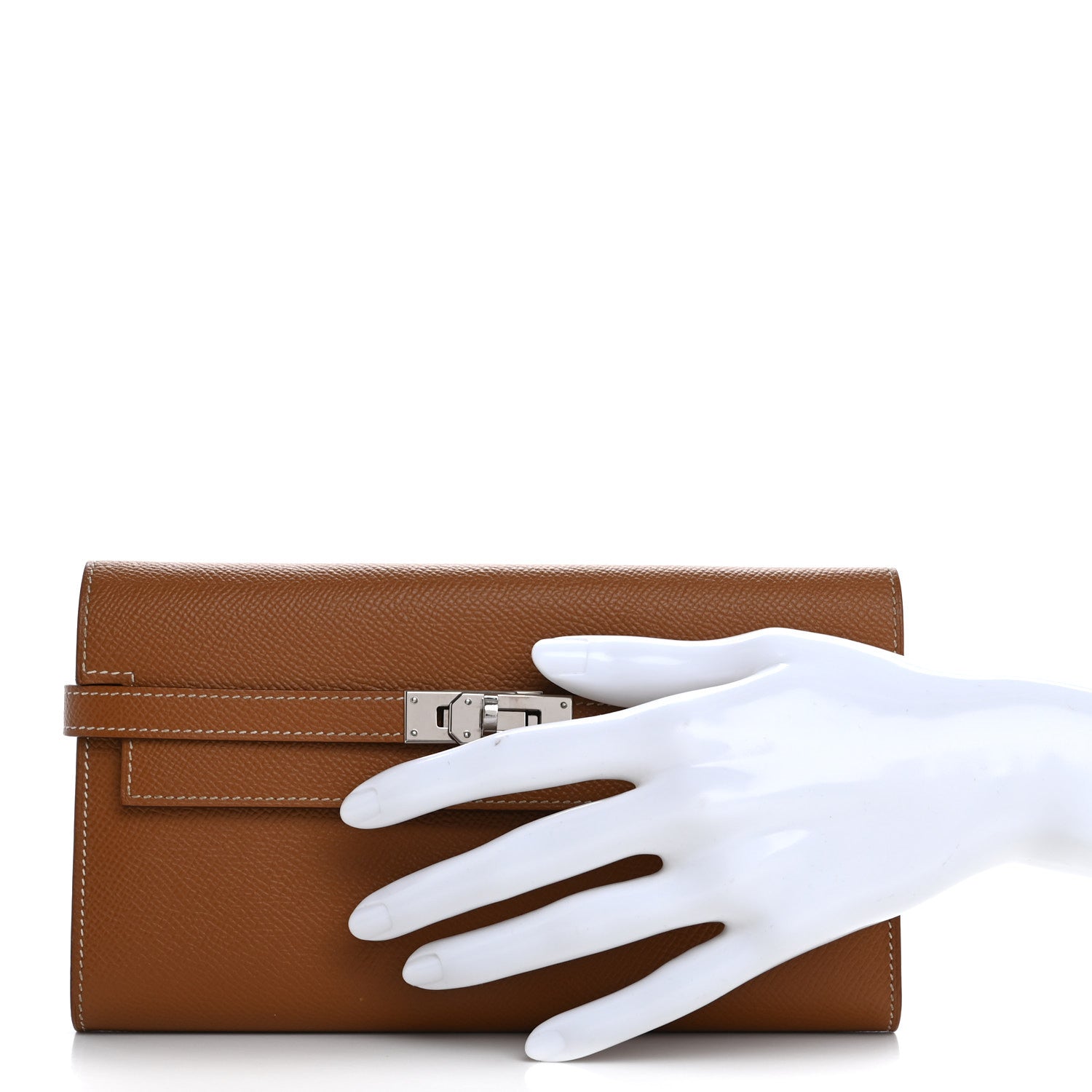 Hermes Epsom Kelly Longue Wallet Gold 2 of 10