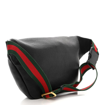 Gucci Grained Calfskin Logo Belt Bag Black 3 of 10