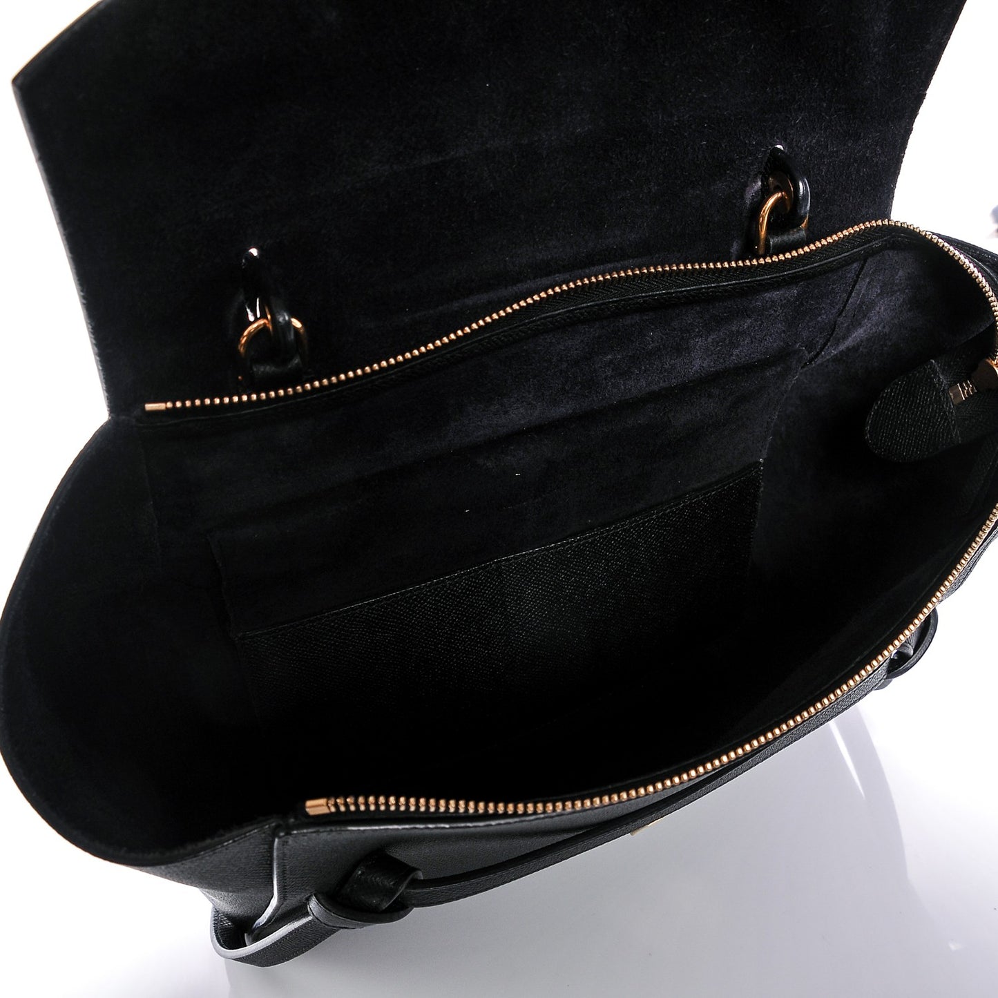 Grained Calfskin Mini Belt Bag Black