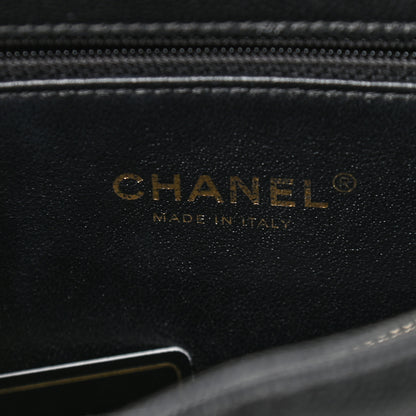Chanel Caviar Elaphe Quilted Small Coco Handle Flap Black 9 of 9