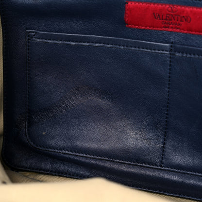 Valentino Garavani Vitello Medium Rockstud Tote Marine 11 of 33