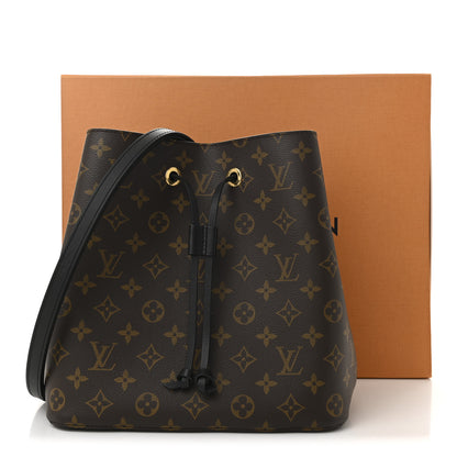 Louis Vuitton Monogram Neonoe MM Black 10 of 10