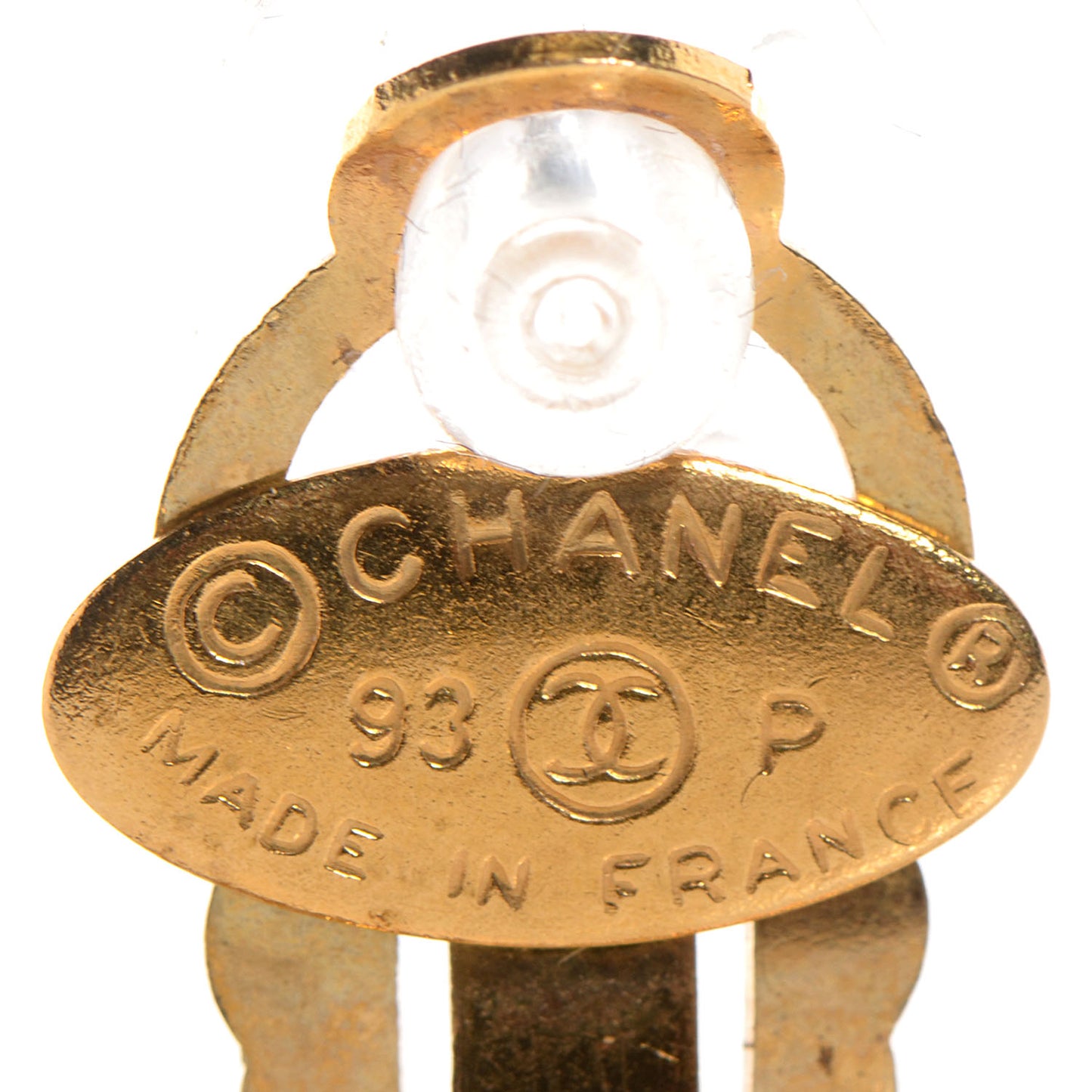 CC Clip On Earrings Gold