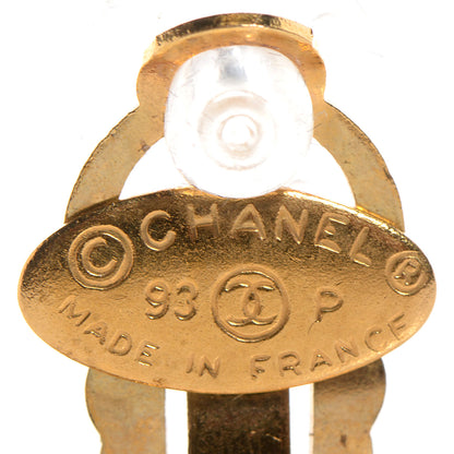 Chanel CC Clip On Earrings Gold 4 of 5