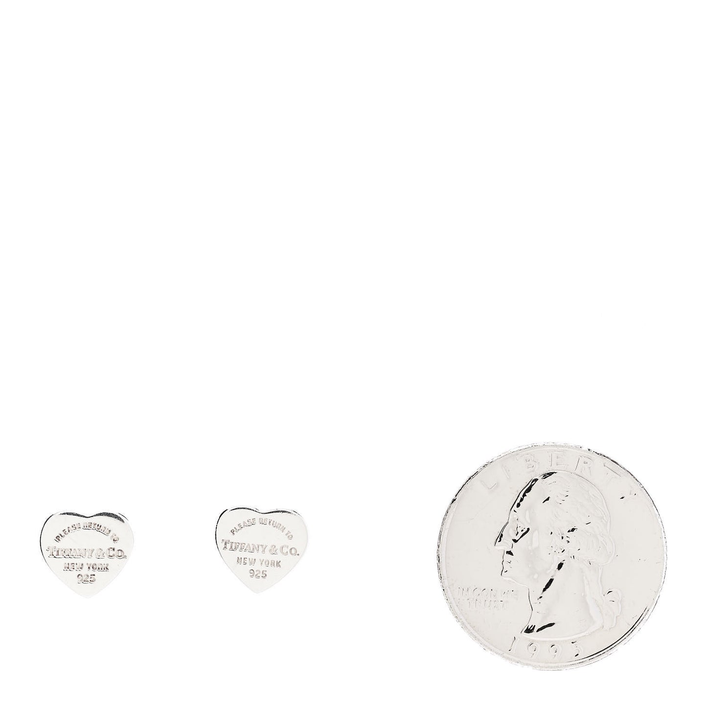 Sterling Silver Mini Return To Tiffany Heart Tag Earrings