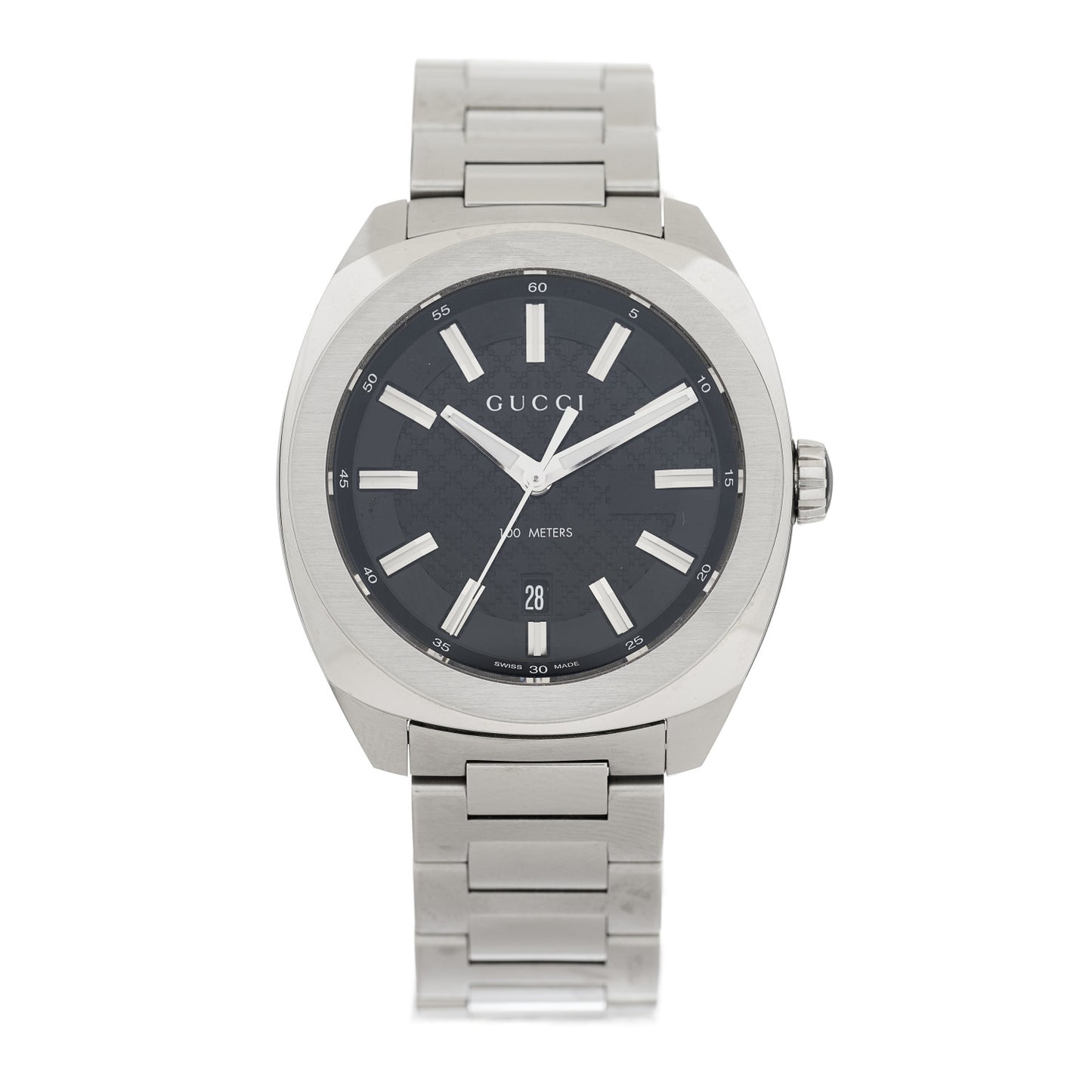 Stainless Steel 40mm GG2570 Quartz Watch Black