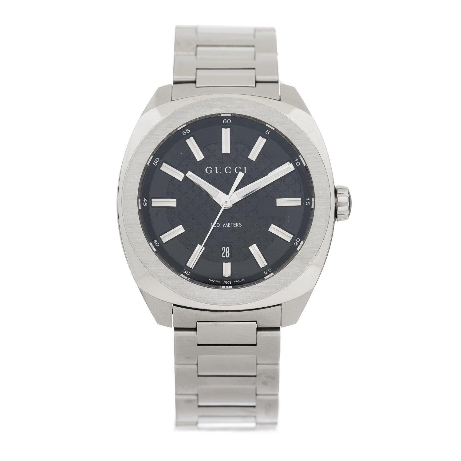 Gucci Stainless Steel 40mm GG2570 Quartz Watch Black 1 of 5