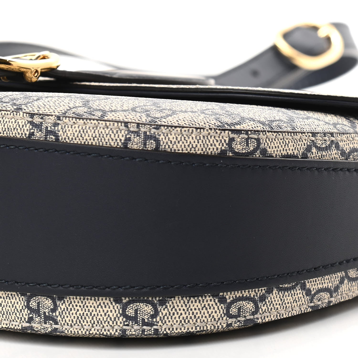 Gucci GG Supreme Monogram Small Messenger Shoulder Bag Beige Blue Navy 9 of 9