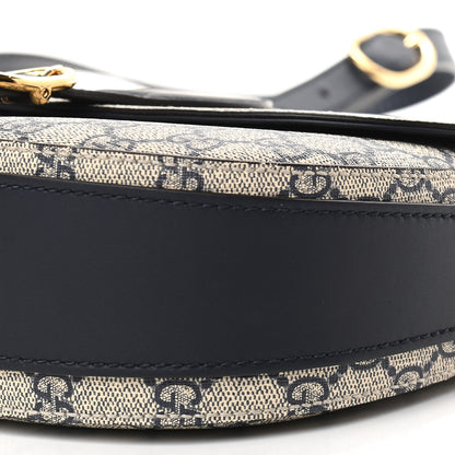 Gucci GG Supreme Monogram Small Messenger Shoulder Bag Beige Blue Navy 9 of 9