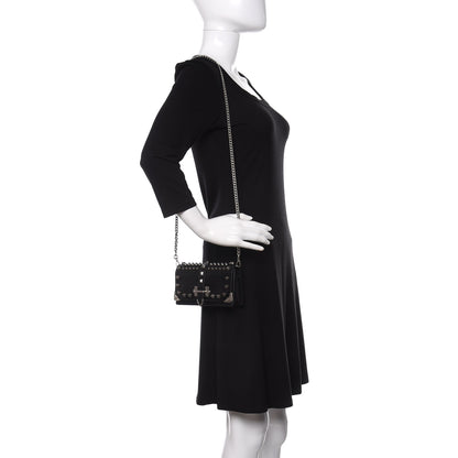 Prada City Calfskin Cahier Studded Mini Bag Black 2 of 11