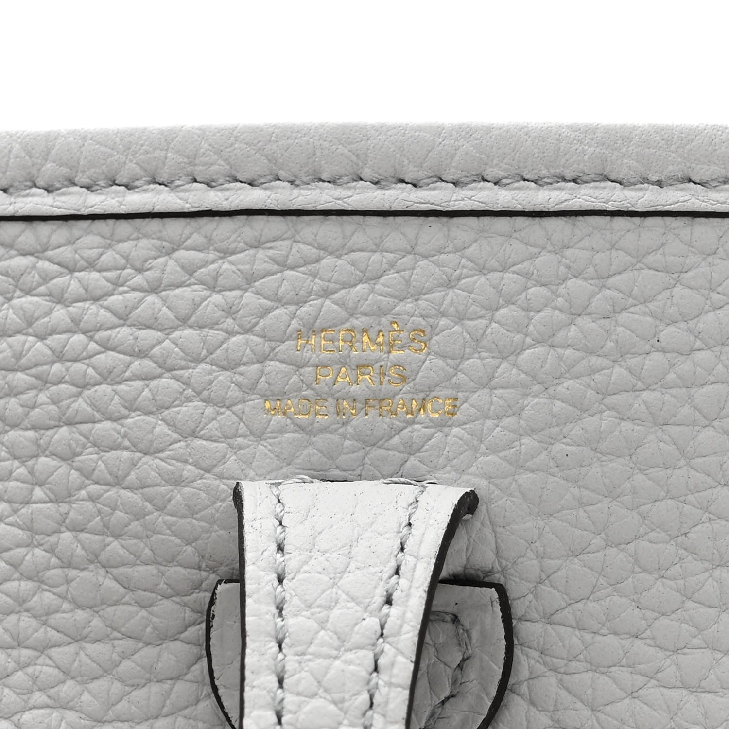 Hermes Taurillon Clemence Amazone Evelyne TPM Bleu Pale Nata 6 of 9