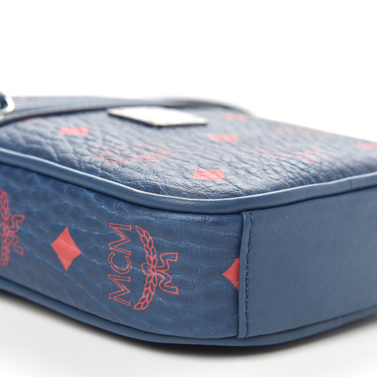 MCM Visetos X-Mini Crossbody Bag Deep Blue Sea 6 of 7