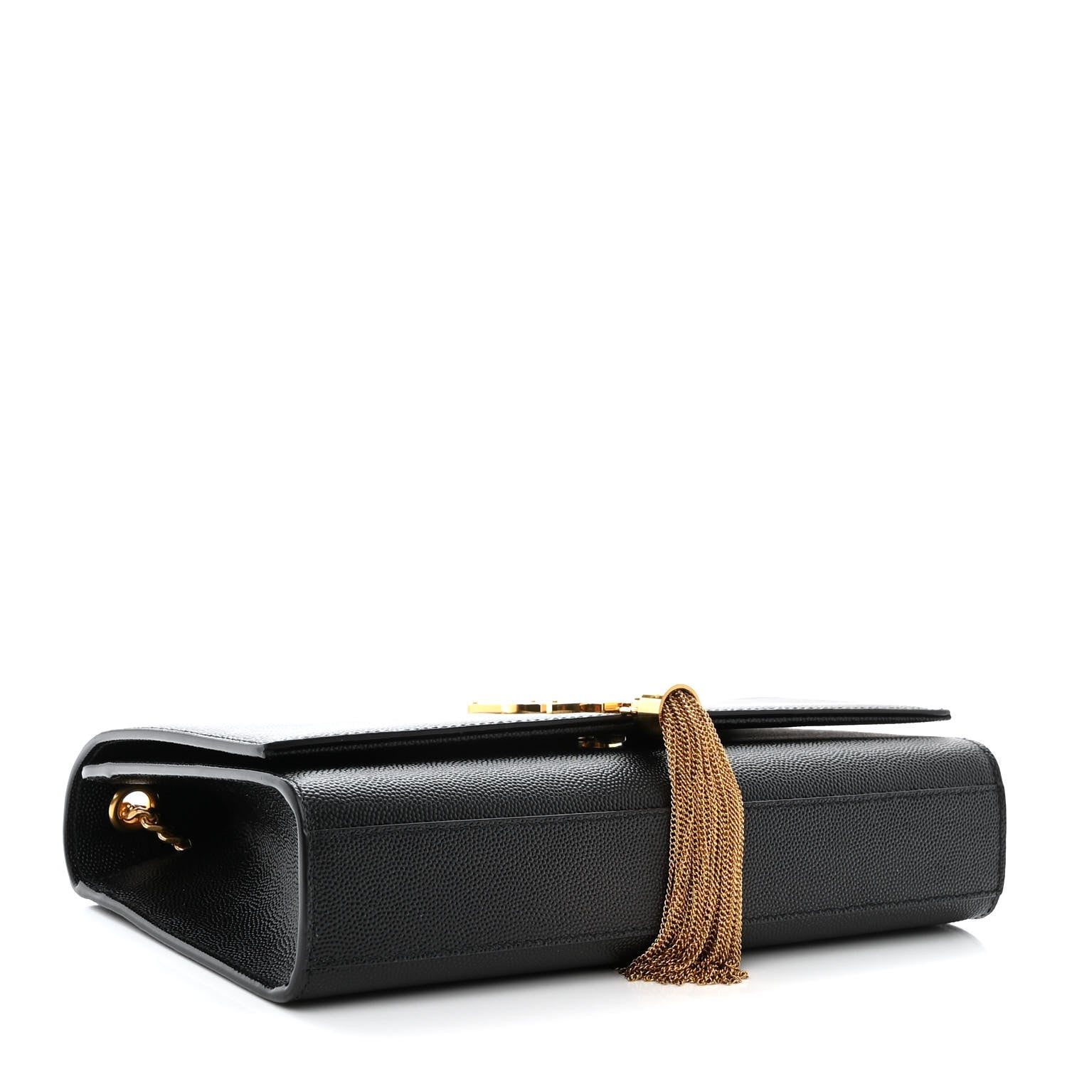 Saint Laurent Grain De Poudre Medium Classic Monogram Kate Tassel Satchel Black 4 of 11