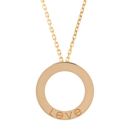 Cartier 18K Yellow Gold LOVE Pendant Necklace 4 of 7
