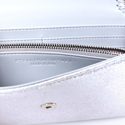 Stella McCartney Metallic Shaggy Deer Falabella Flap Wallet Grey 6 of 6