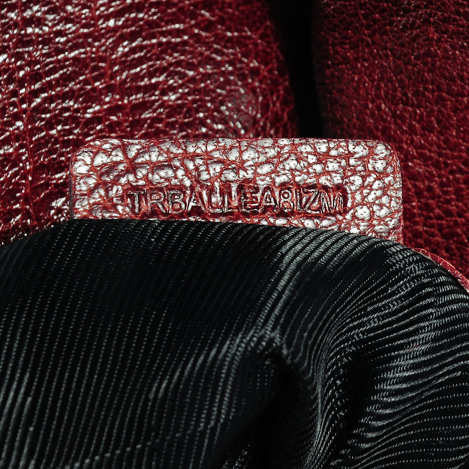 Burberry Grainy Calfskin Chain Tote Red 8 of 10