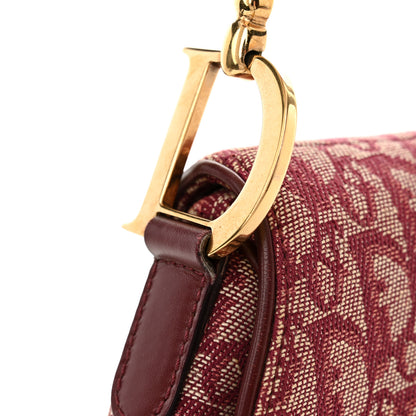 Christian Dior Monogram Saddle Bag Burgundy 14 of 14