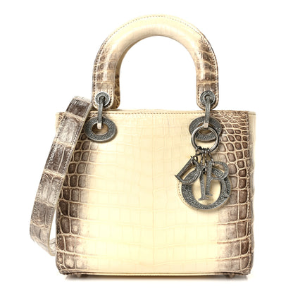 Christian Dior Niloticus Crocodile Himalaya Crystal Small Lady Dior White 1 of 11