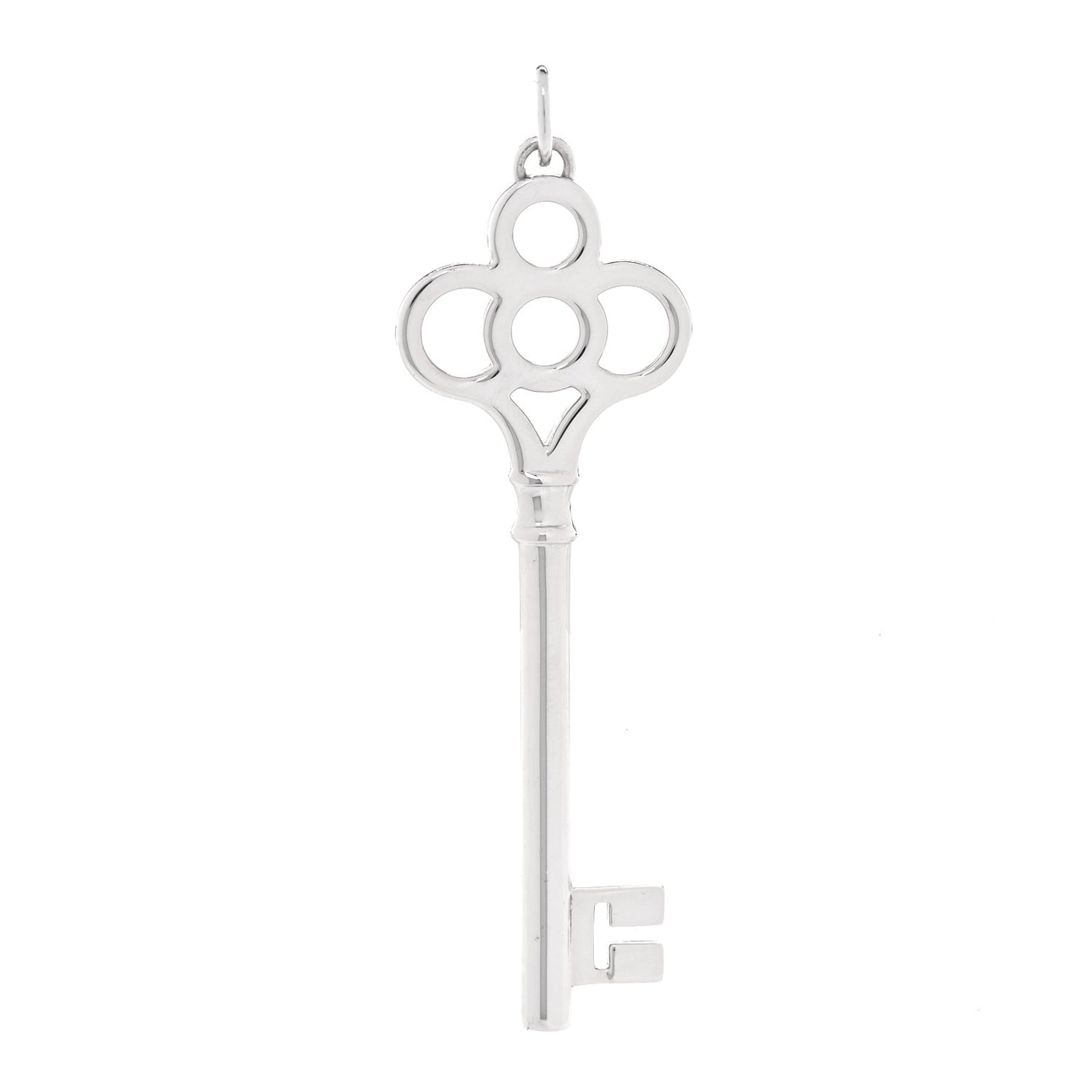 Sterling Silver Large Crown Key Pendant